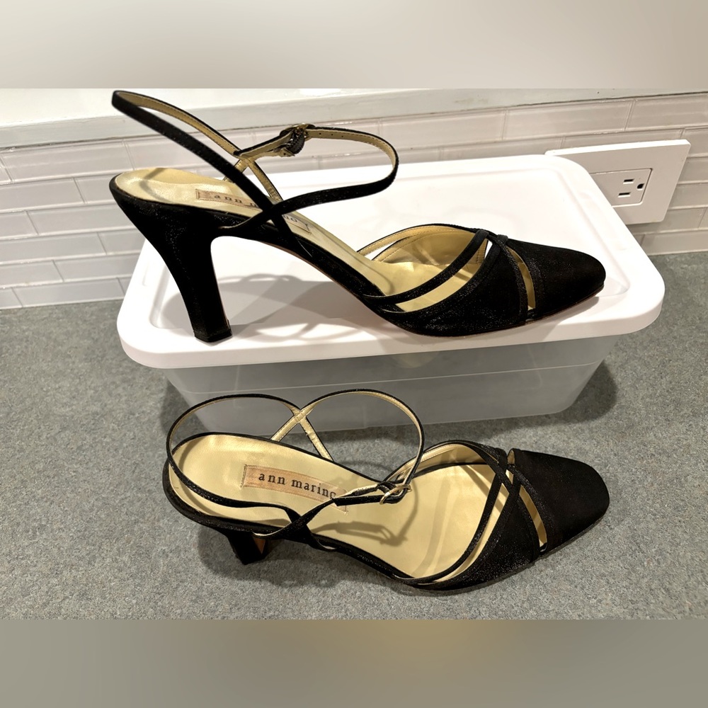 Ann Marino black dress heels - 10M